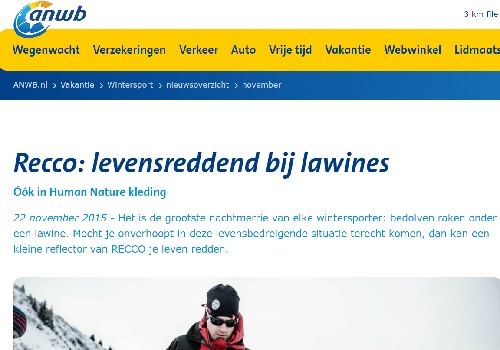 Artikel over RECCO